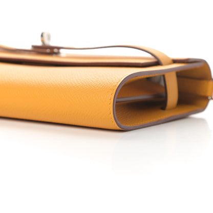 Hermes Epsom Kelly Wallet To Go Jaune Ambre 10 of 11