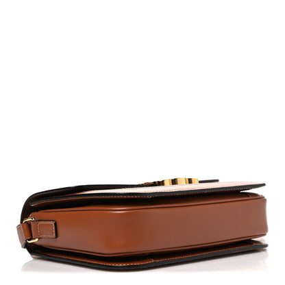 Celine Textile Calfskin Classique Triomphe Bag Natural Tan 4 of 13
