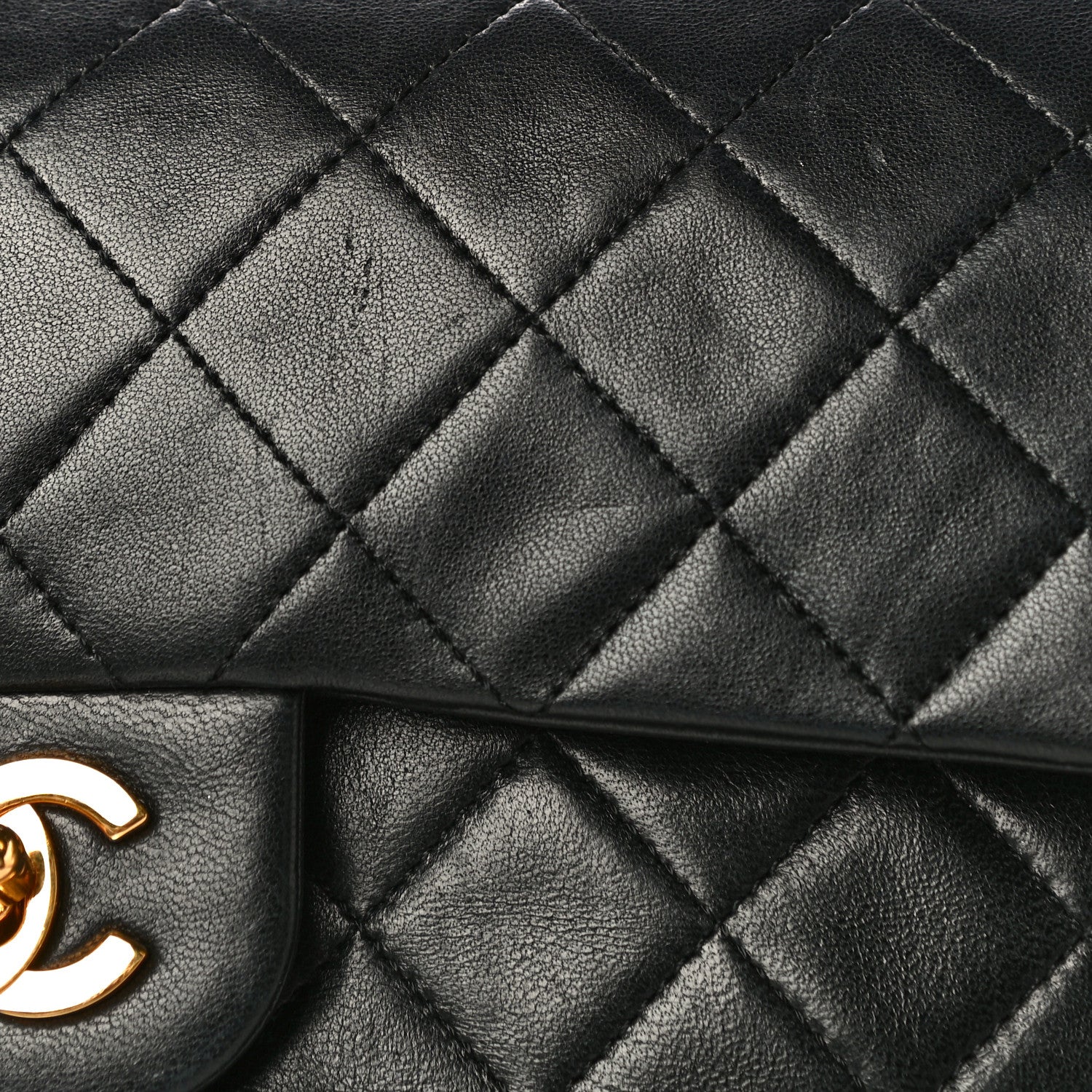 Chanel Lambskin Quilted Small Double Flap Black 25 of 26