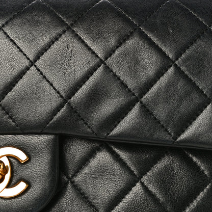 Chanel Lambskin Quilted Small Double Flap Black 25 of 26