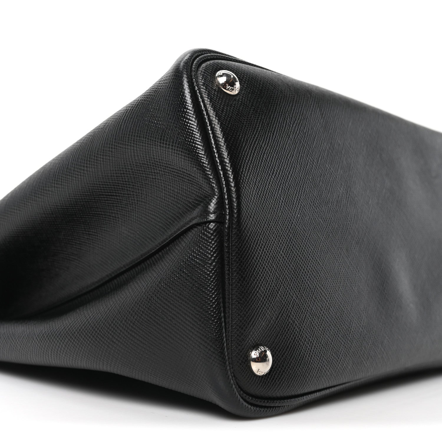 Prada Saffiano Cuir Medium Double Handle Tote Black 8 of 9