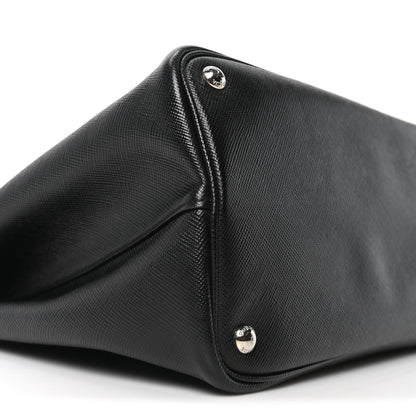 Prada Saffiano Cuir Medium Double Handle Tote Black 8 of 9