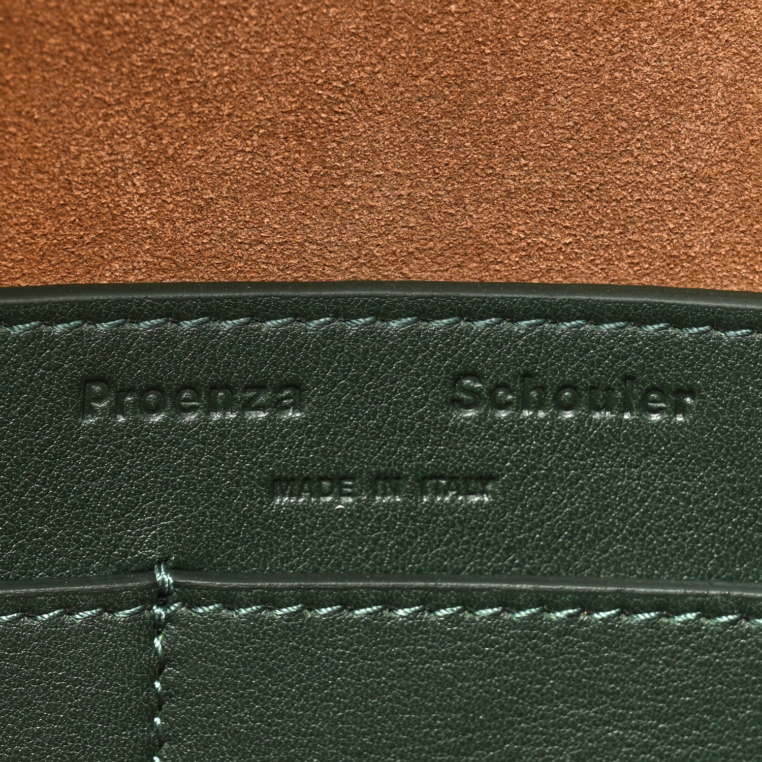 Proenza Schouler Calfskin Braid Shoulder Bag Green 6 of 10