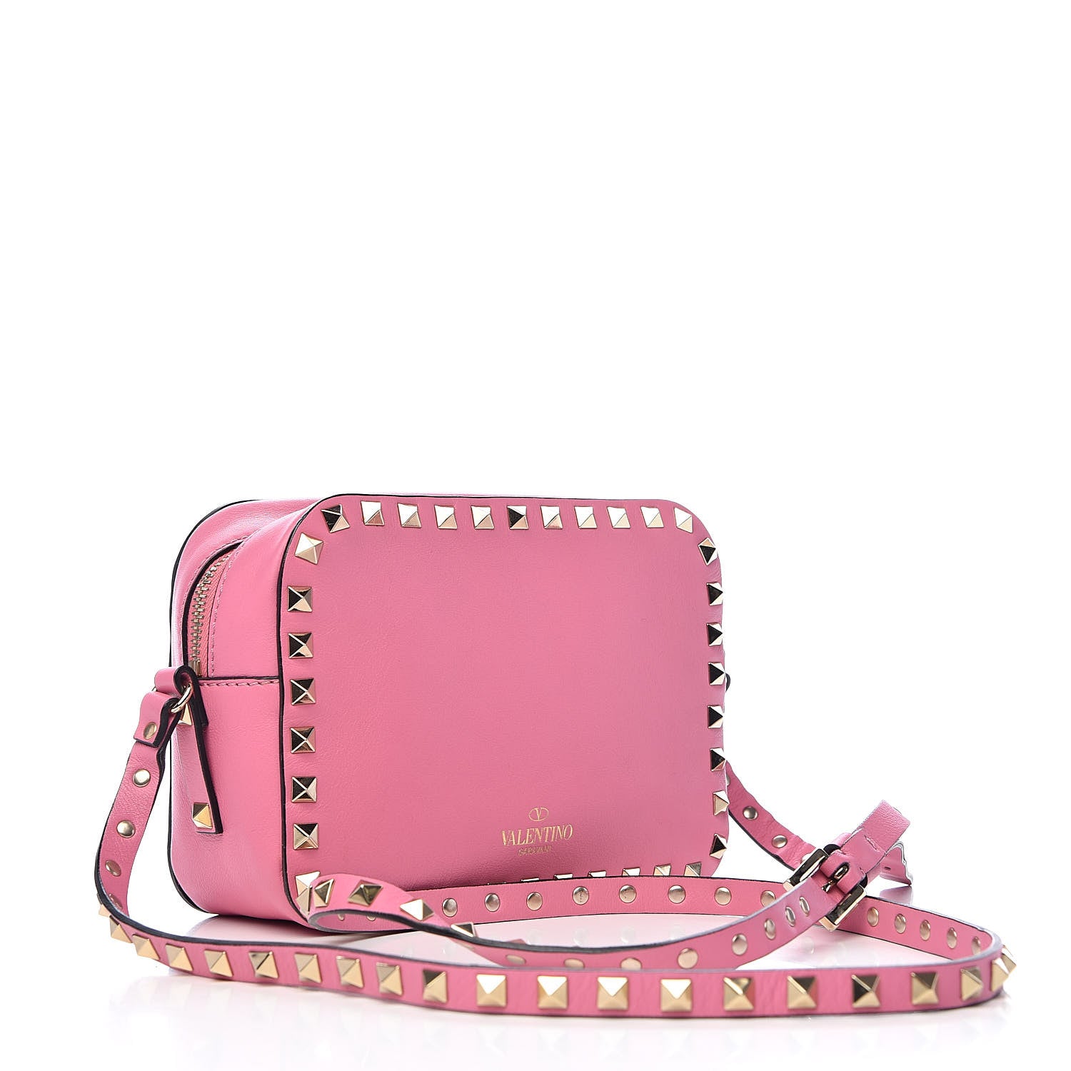 Valentino Garavani Calfskin Rockstud Camera Crossbody Bag Ninphea 3 of 9