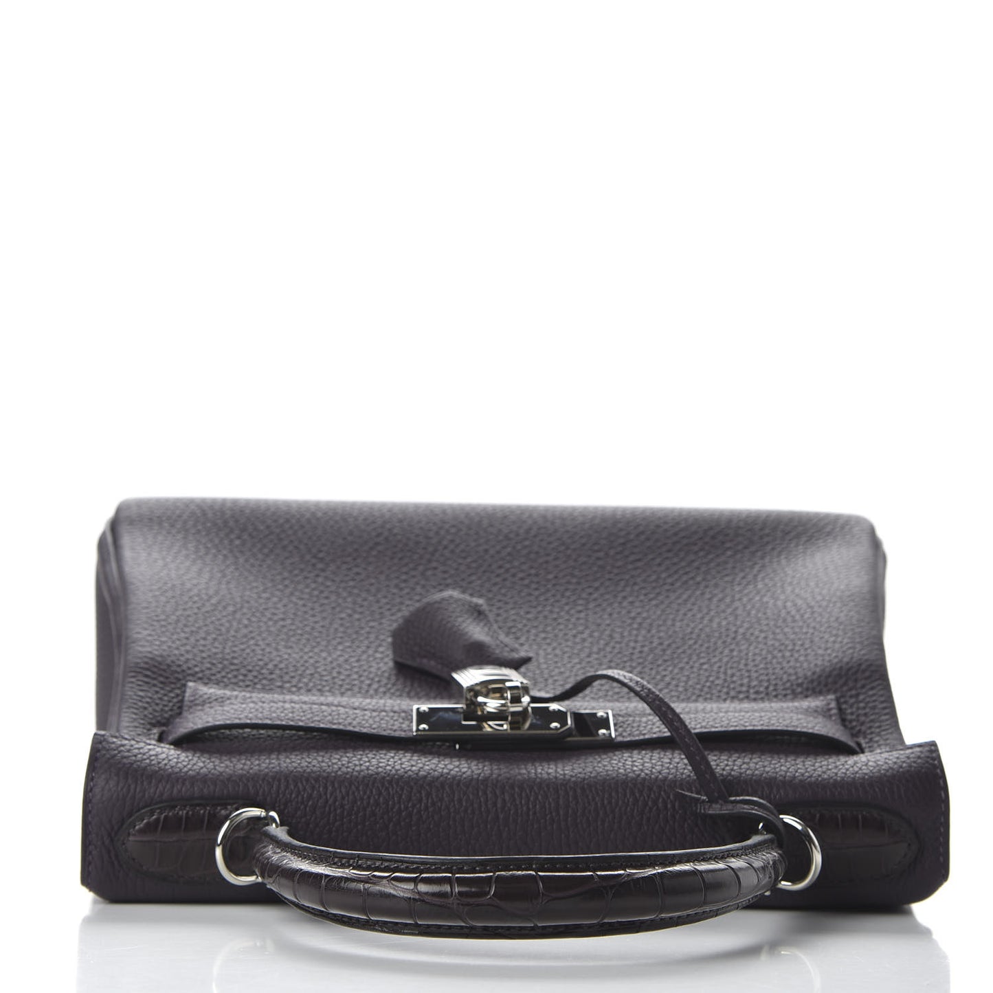 Togo Matte Alligator Kelly Retourne Touch 28 Raisin Prunoir