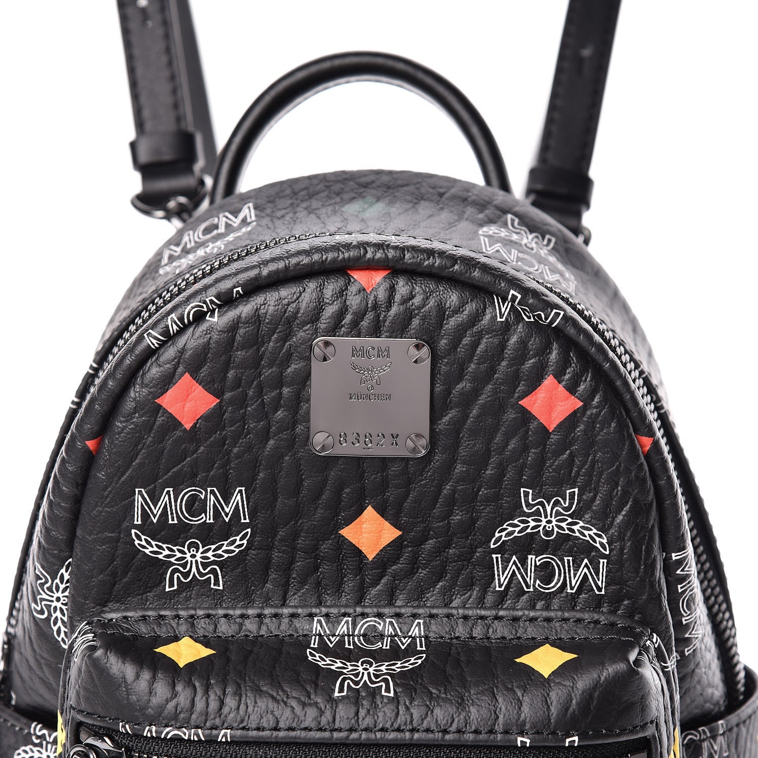 MCM Visetos Spektrum X-Mini Backpack Black 10 of 10
