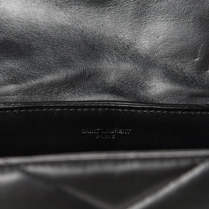 Saint Laurent Calfskin Y Quilted Monogram Toy Loulou Crossbody Bag Black 9 of 12