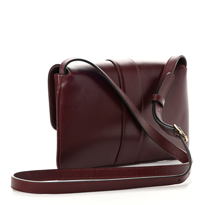 Gucci Vitello Palmellato Lux Small Arli Flap Shoulder Bag Vintage Bordeaux 3 of 19