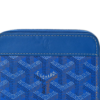 Goyard Goyardine Matignon PM Wallet Blue 8 of 9