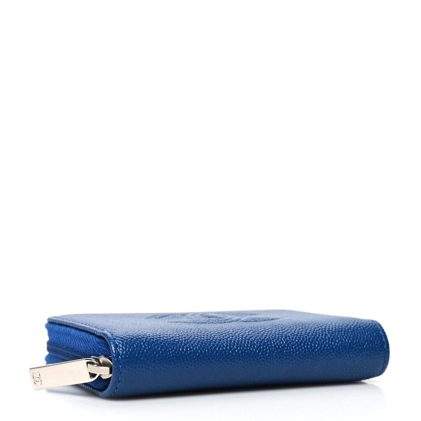 Caviar Timeless CC Zip Around Coin Purse Blue