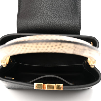 Louis Vuitton Taurillon Ayers Mini Capucines Black 5 of 10