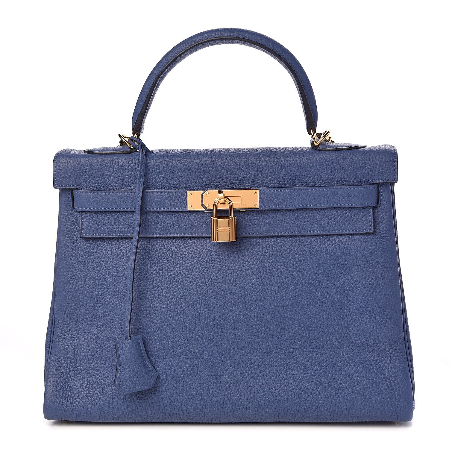 Hermes Taurillon Clemence Kelly Retourne 32 Bleu Brighton 1 of 42