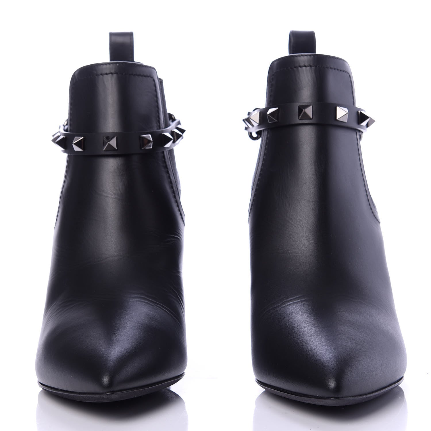 Valentino Garavani Calfskin Rockstud Chelsea 85mm Ankle Boots 38 Black 2 of 10