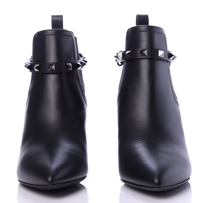 Valentino Garavani Calfskin Rockstud Chelsea 85mm Ankle Boots 38 Black 2 of 10