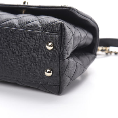 Chanel Caviar Quilted Extra Mini Coco Handle Flap Black 8 of 9