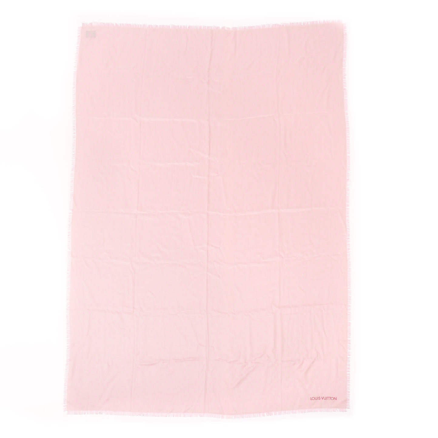 Wool Silk Monogram Shawl