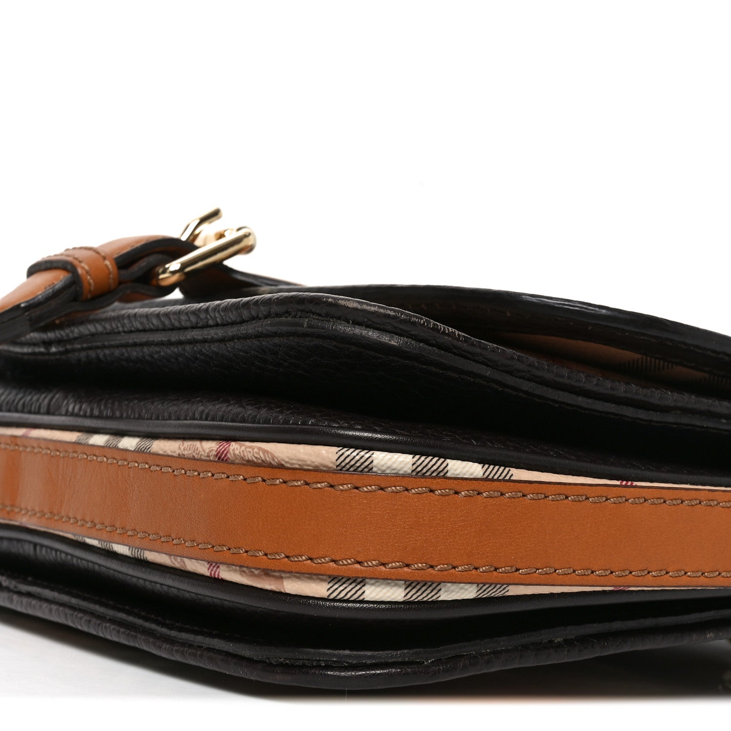 Burberry Haymarket Check Messenger Brown 10 of 10
