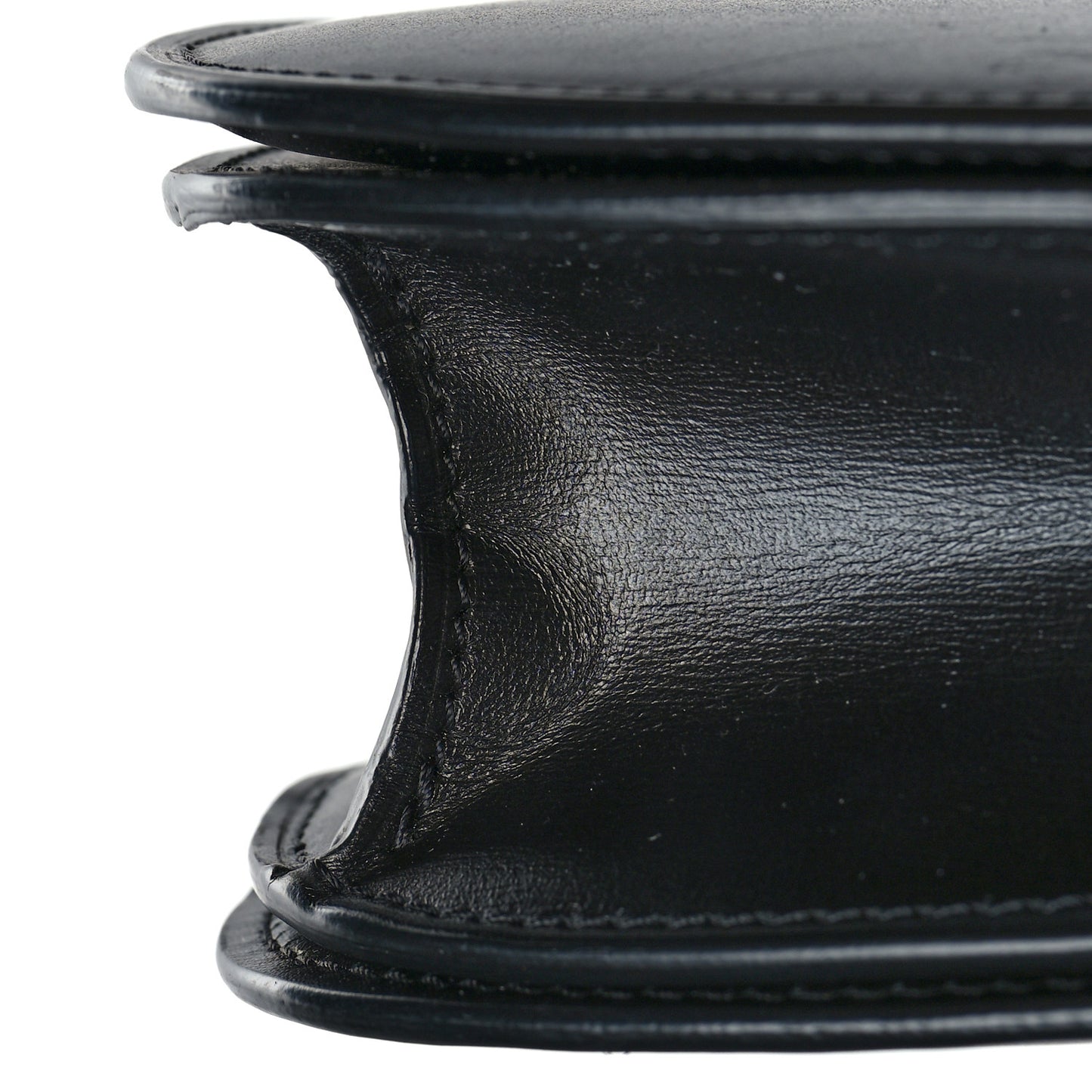 Box Calfskin Medium Classic Box Flap Bag Black
