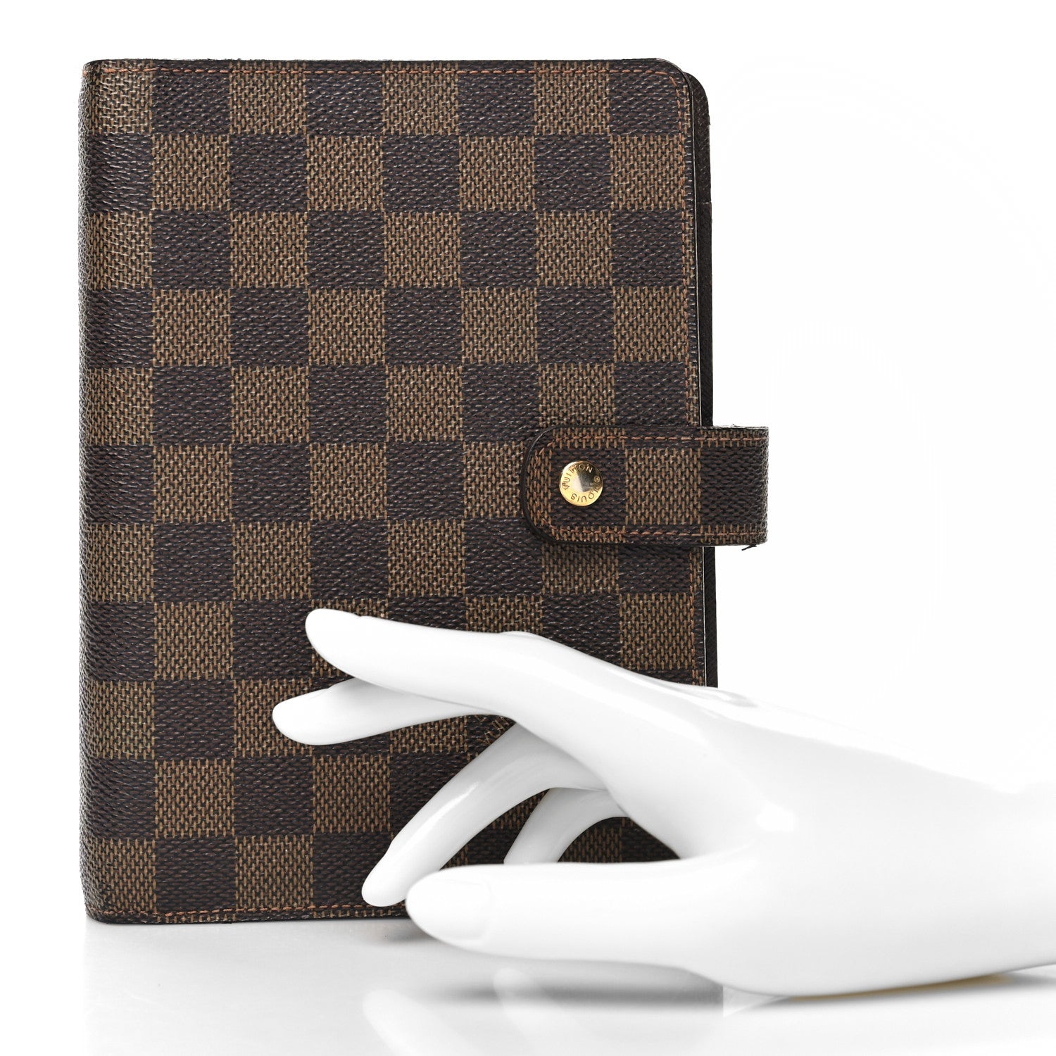 Louis Vuitton Damier Ebene Medium Ring Agenda Cover 2 of 8