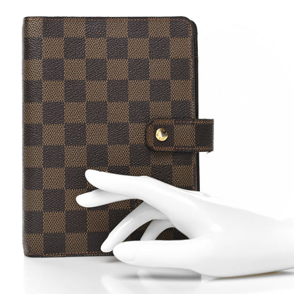 Louis Vuitton Damier Ebene Medium Ring Agenda Cover 2 of 8