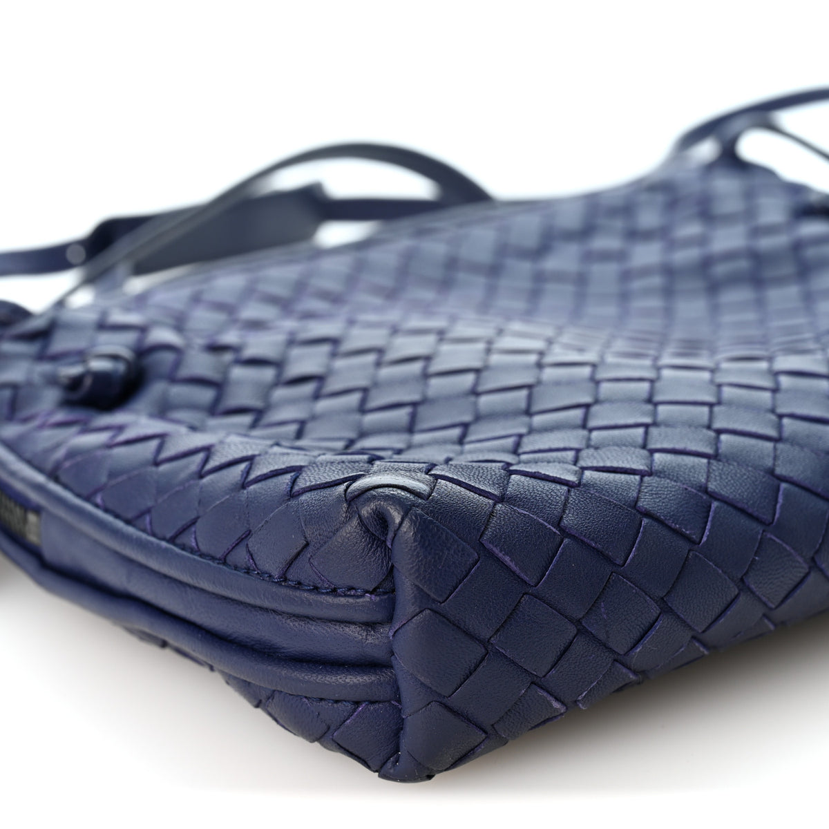 Bottega Veneta Nappa Intrecciato Nodini Crossbody Messenger Atlantic 8 of 9