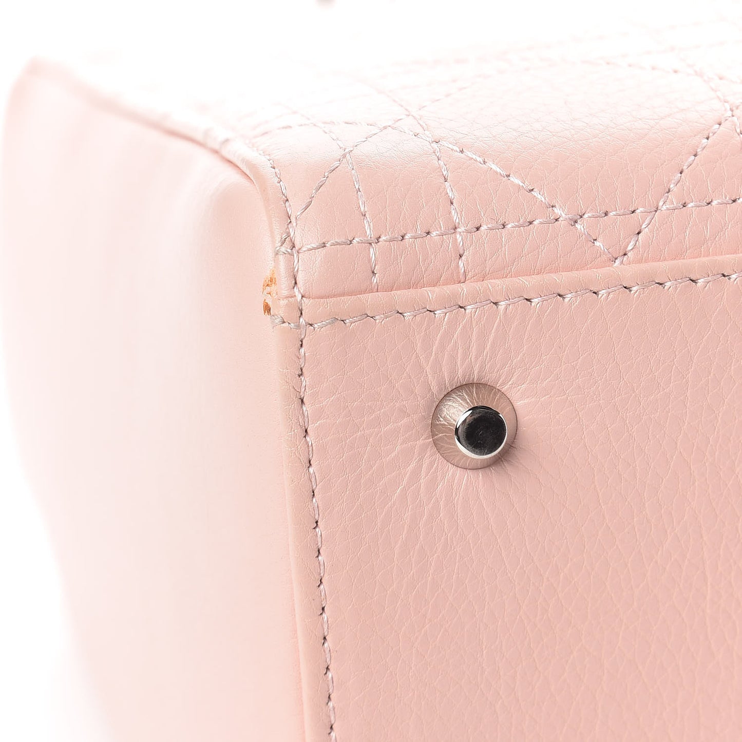 Grained Calfskin Cannage Medium Lady Dior Pink