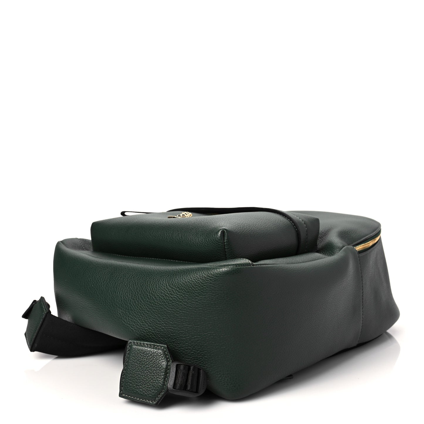 Calfskin Medusa Backpack Dark Green