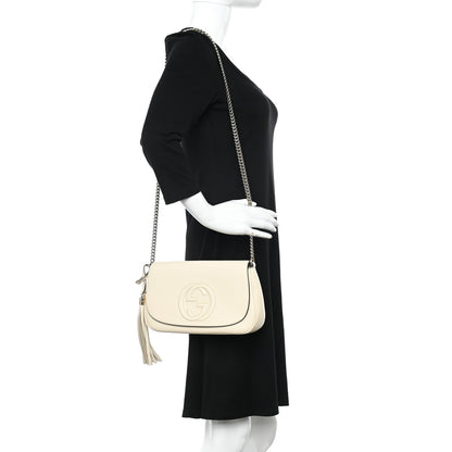 Gucci Cellarius Calfskin Medium Soho Flap Crossbody Ivoire 2 of 14