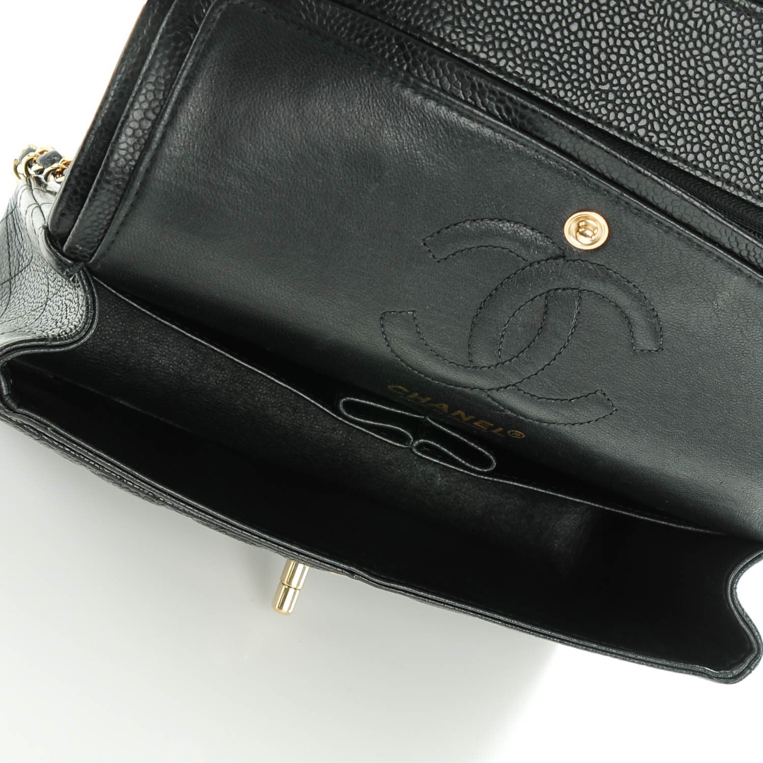 Chanel Caviar Quilted Small Double Flap Black 7 of 8