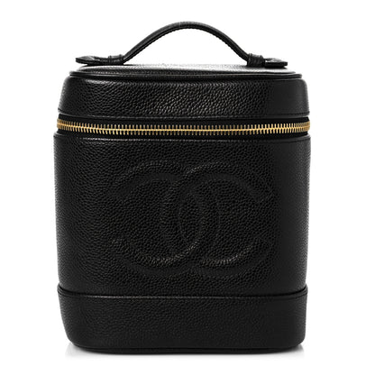 Chanel Caviar Vanity Cosmetic Case Black 1 of 9