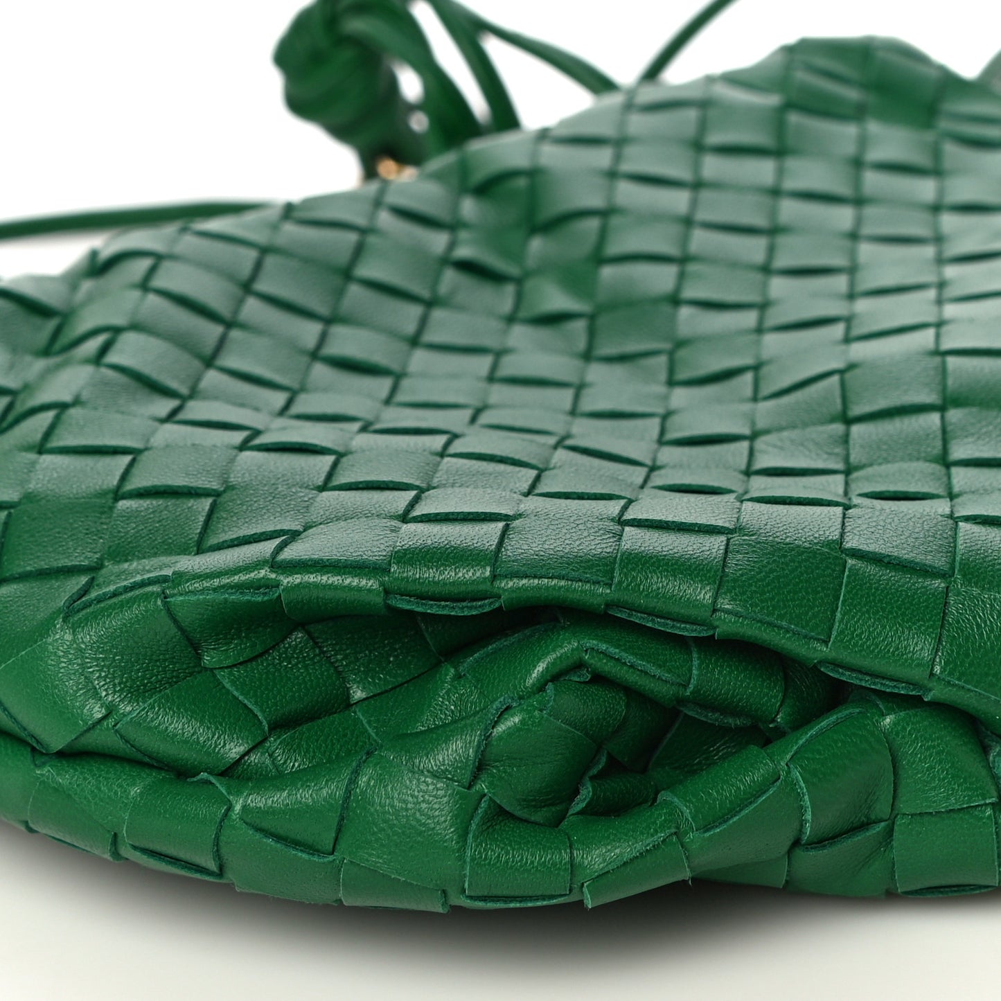 Nappa Intrecciato Mini Bulb Racing Green