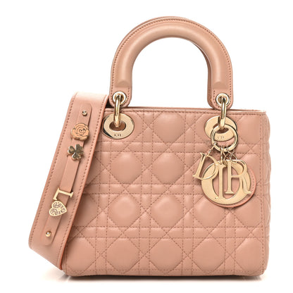 Christian Dior Lambskin Cannage Small My ABCDior Lady Dior Blush 1 of 9