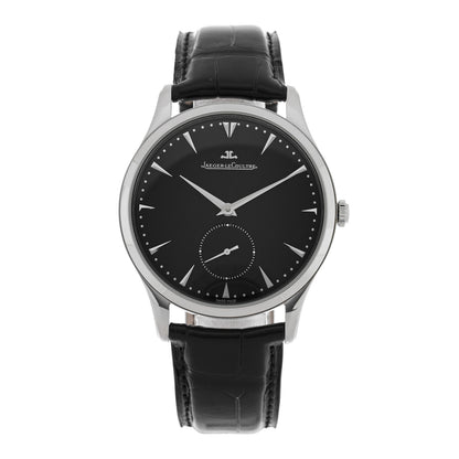 Jaeger-LeCoultre Stainless Steel Alligator 40mm Master Grande Ultra Thin Automatic Watch Black Q1358470 1 of 5