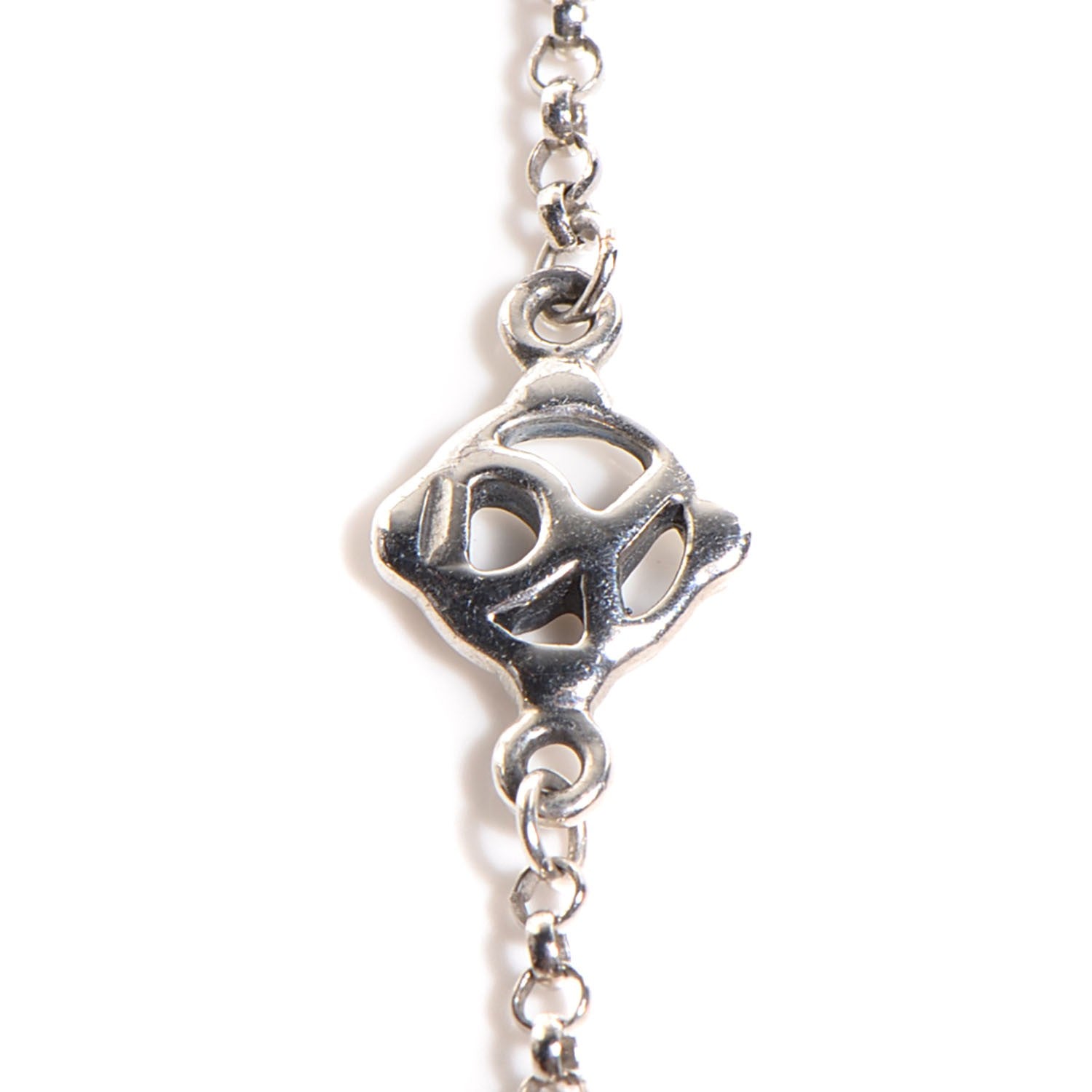 David Yurman Sterling Silver Black Spinel Bead Chain Necklace 4 of 7
