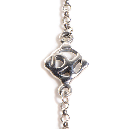 David Yurman Sterling Silver Black Spinel Bead Chain Necklace 4 of 7