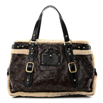 Louis Vuitton Patent Monogram Shearling Sac Thunder 1 of 13