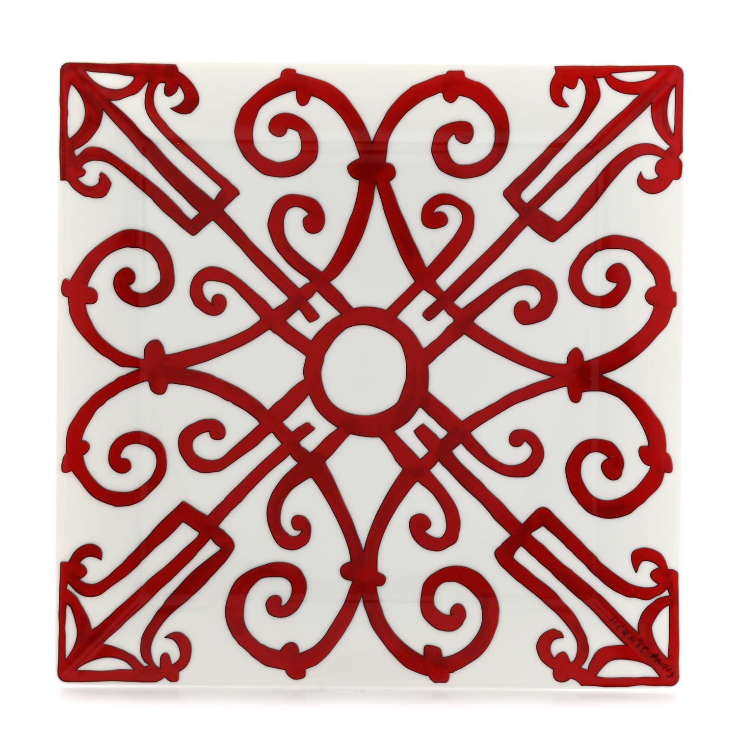 Hermes Porcelain Balcon du Guadalquivir Square Plate n°5 1 of 7