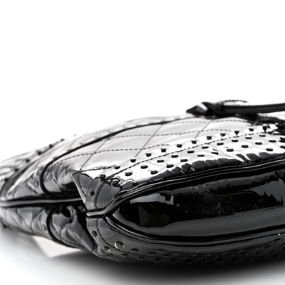 Burberry Patent Quilted Studded Brooke Hobo Black 11 of 20