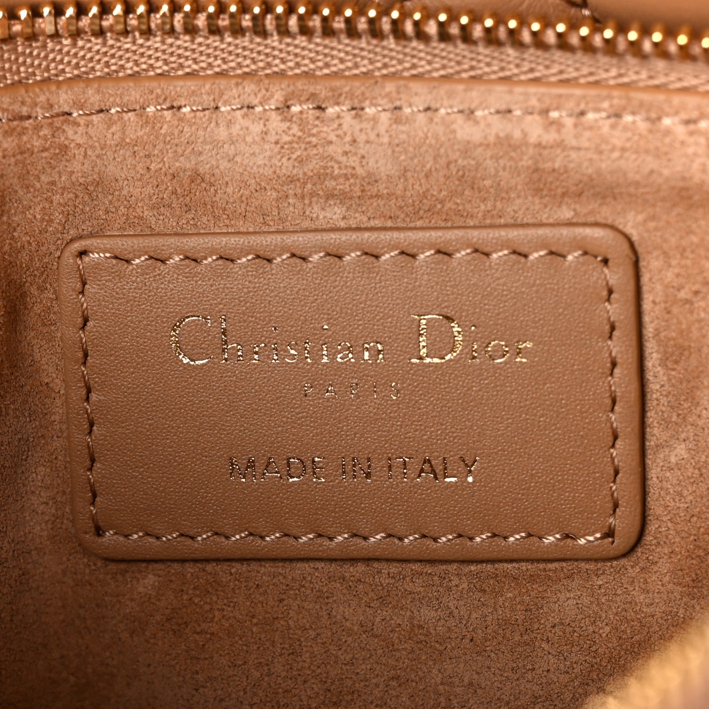 Calfskin Macrocannage Medium Toujour Powder Tan