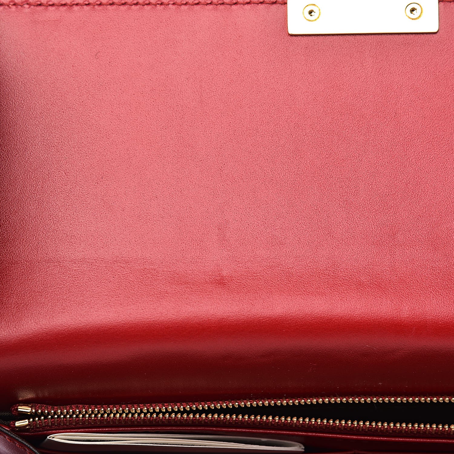 Gucci Guccissima Padlock Clutch Hibiscus Red 8 of 10