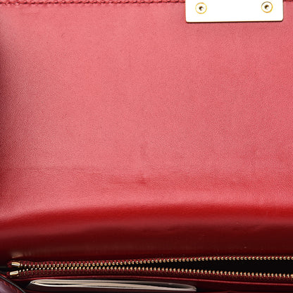 Gucci Guccissima Padlock Clutch Hibiscus Red 8 of 10