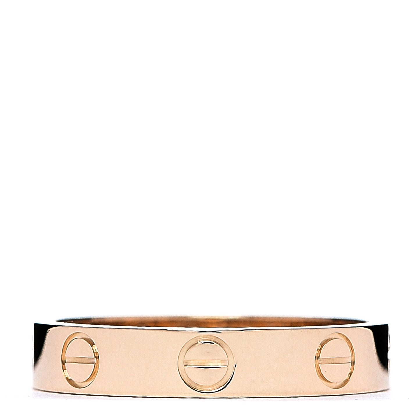 18K Yellow Gold 3.5mm LOVE Wedding Band Ring 52 6