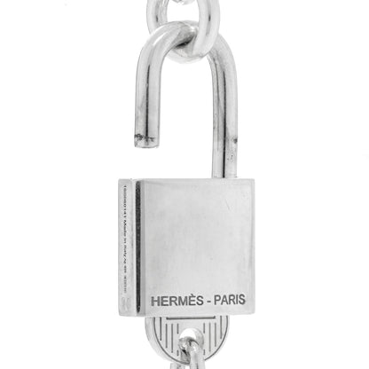 Hermes Sterling Silver GM Alphakelly Necklace 5 of 5