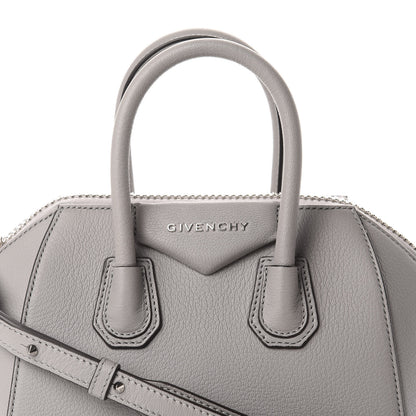 Givenchy Sugar Goatskin Mini Antigona Pearl Grey 10 of 10