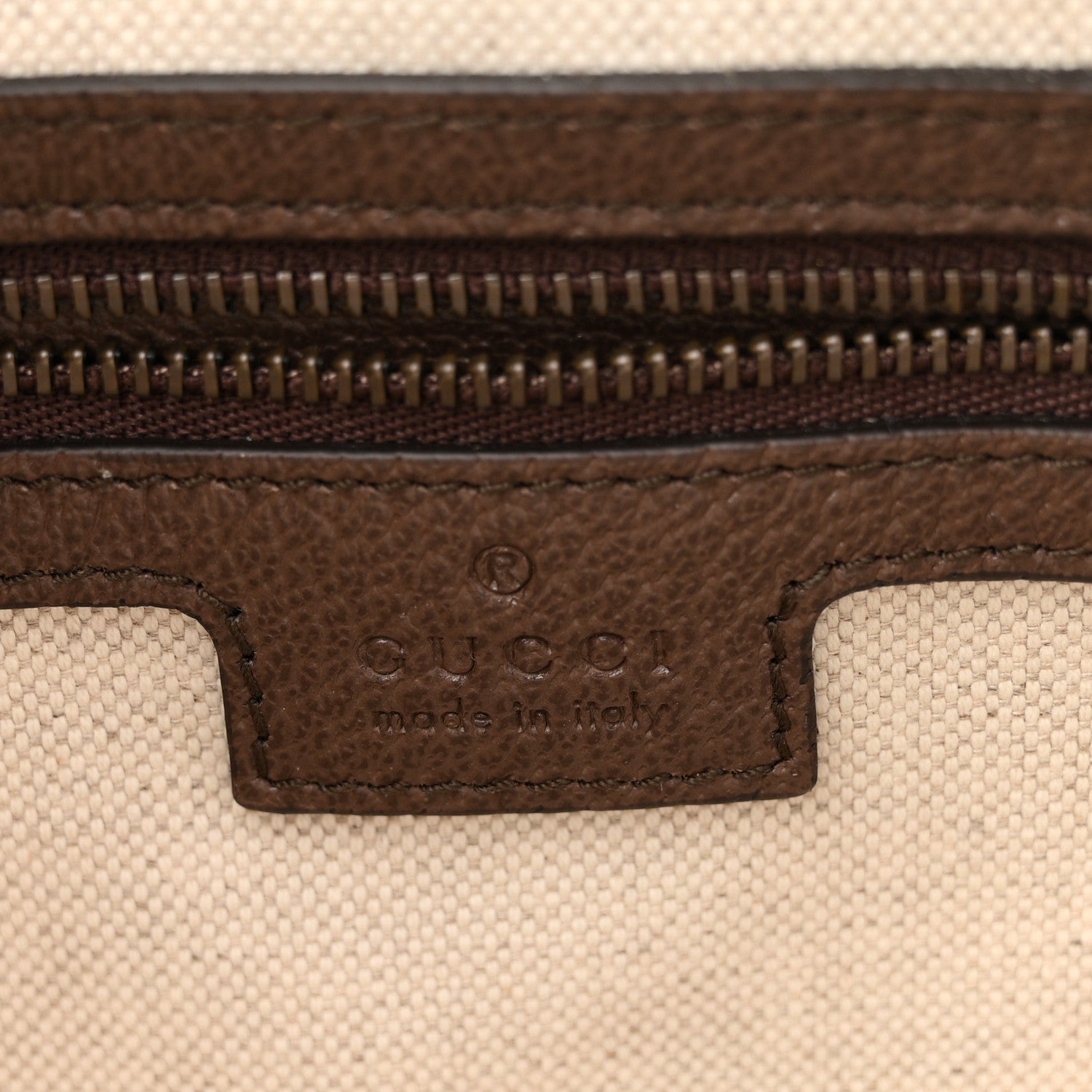 Gucci GG Supreme Monogram Textured Dollar Calfskin Web Ophidia Wristlet Shoulder Bag Beige Ebony New Acero 6 of 11