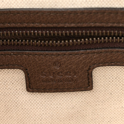 Gucci GG Supreme Monogram Textured Dollar Calfskin Web Ophidia Wristlet Shoulder Bag Beige Ebony New Acero 6 of 11
