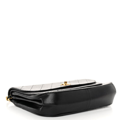 Chanel Lambskin Quilted Medium Round Double Flap Black 4 of 13