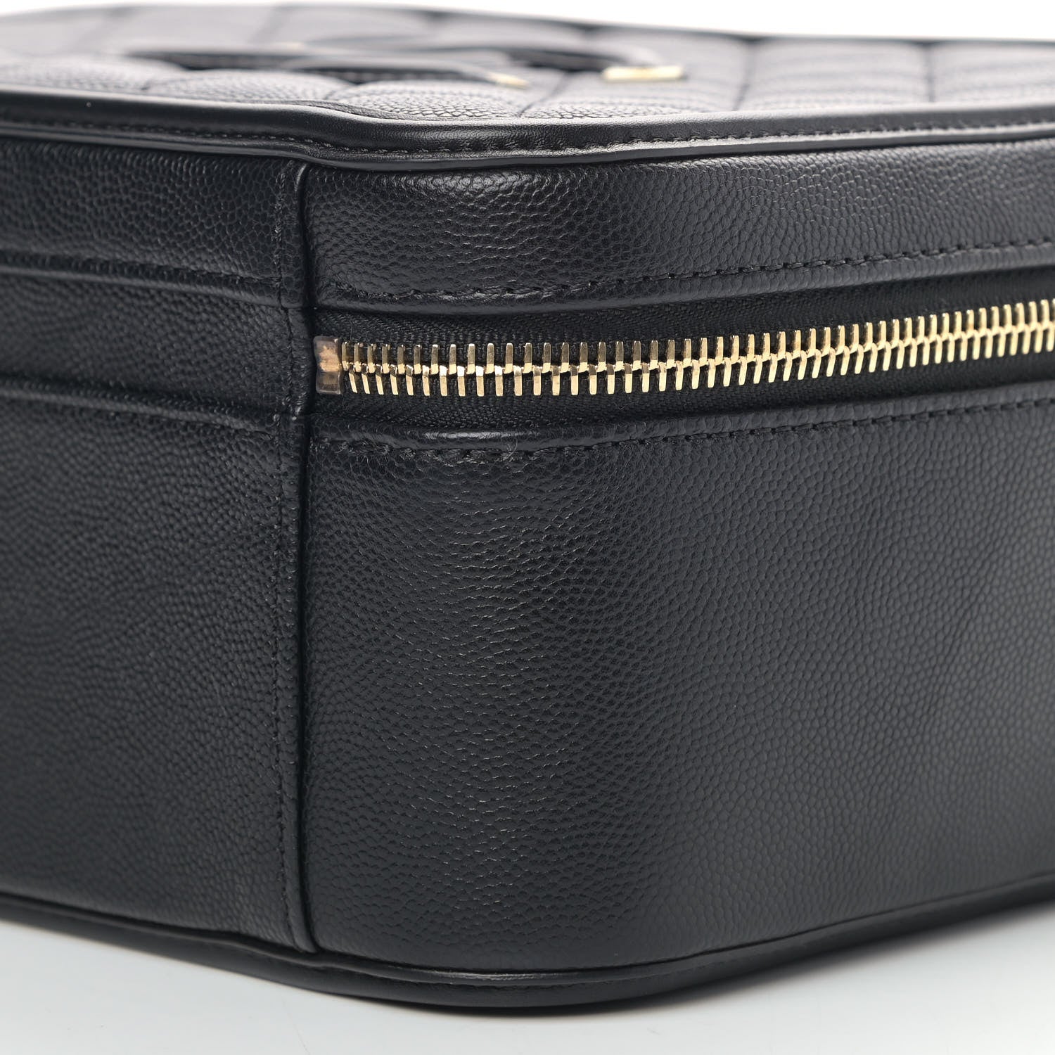 Chanel Caviar Quilted Large CC Filigree Vanity Case Black 10 of 11
