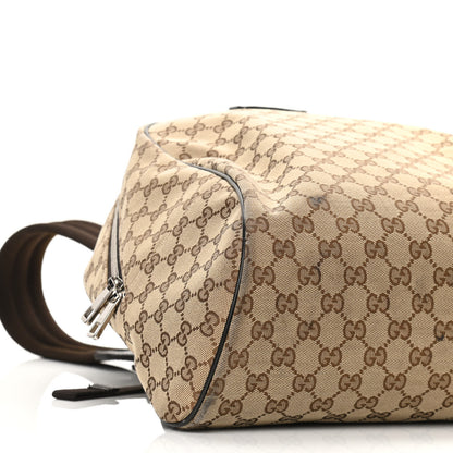 Gucci Monogram Travel Backpack Dark Brown 10 of 11