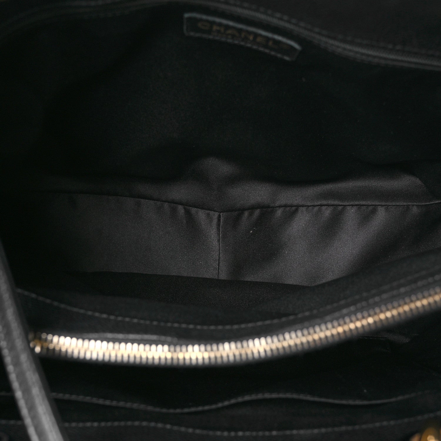 Chanel Caviar Quilted Grand Shopping Tote GST Black 5 of 10